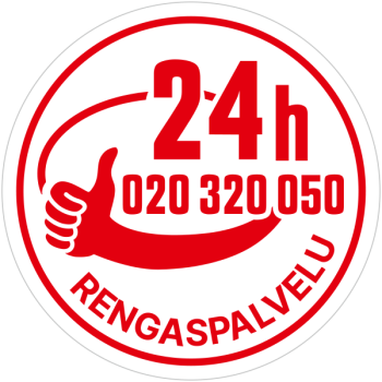 24h rengaspalvelu